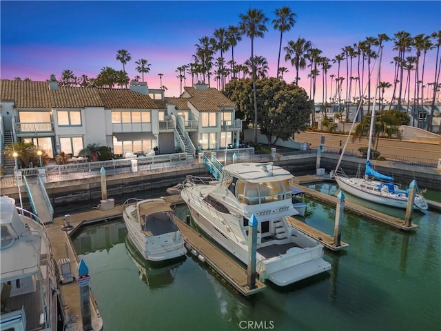 6 Kingston Ct E, Coronado, CA 92118 - dock area with boat lift and a water view