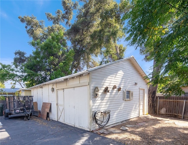 view of outbuilding