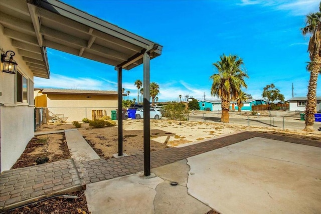 view of yard with a patio