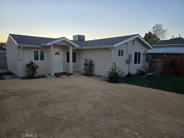 view of ranch-style home