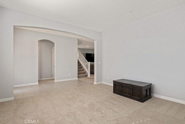 view of carpeted empty room