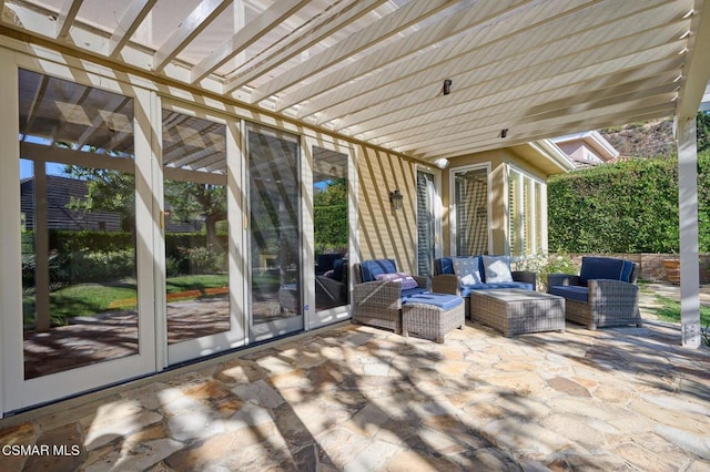 view of patio / terrace featuring outdoor lounge area