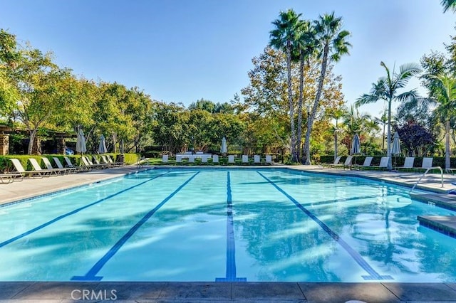 view of pool