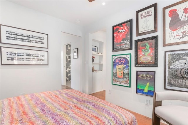 bedroom featuring hardwood / wood-style floors