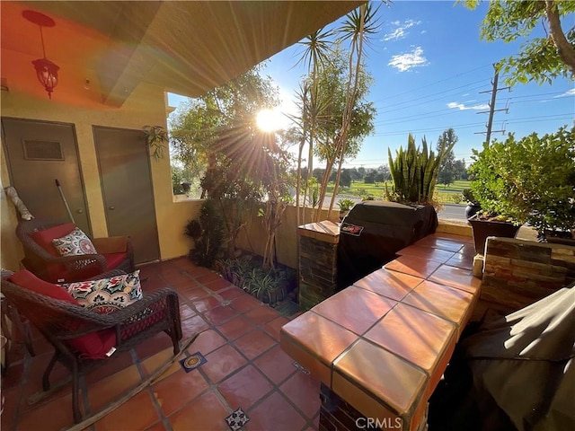 view of patio / terrace featuring area for grilling