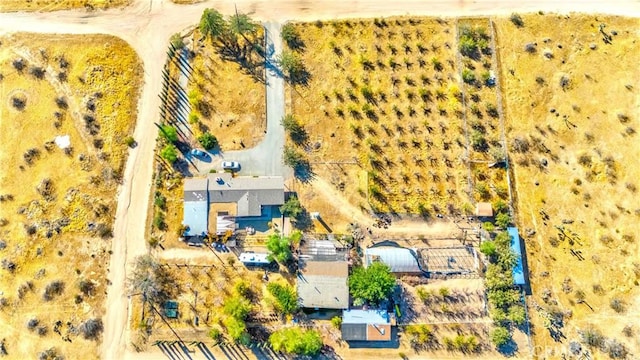 drone / aerial view with a rural view