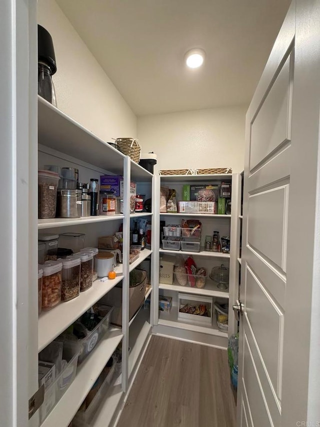 view of pantry