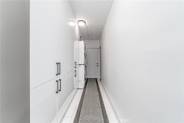 hallway featuring tile patterned floors