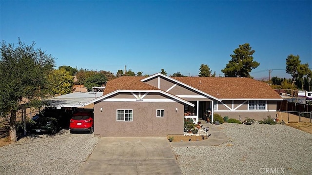 view of front of home