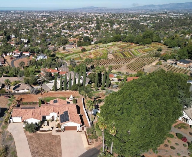 drone / aerial view featuring a rural view