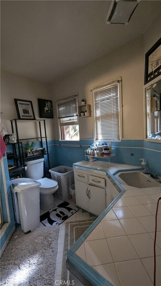 bathroom with toilet and sink