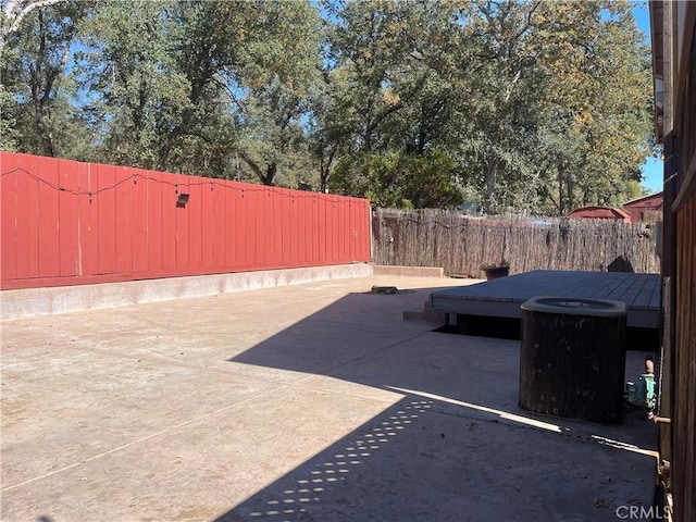 view of patio / terrace with central AC