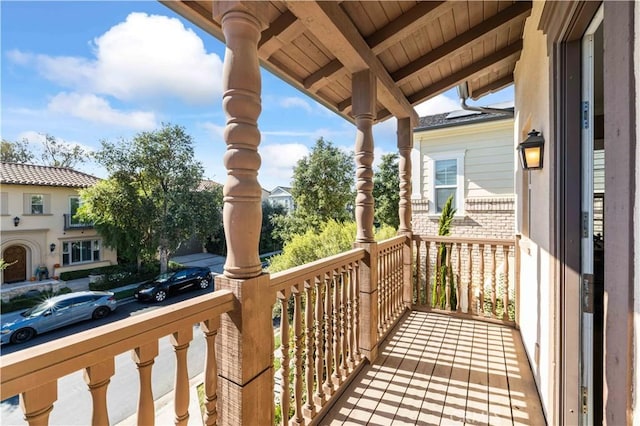 view of balcony