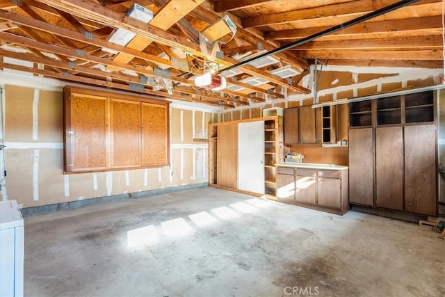 interior space featuring washer / dryer