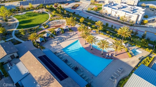 birds eye view of property