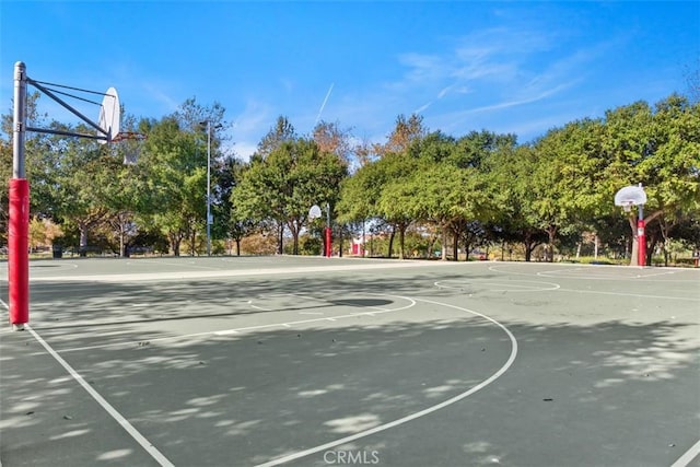 view of basketball court