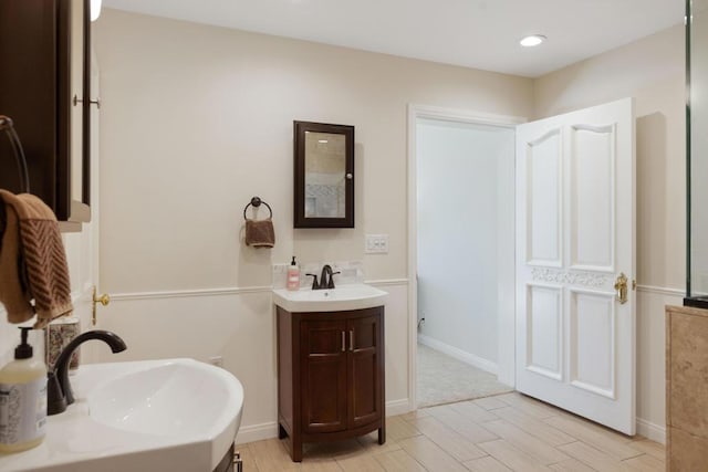 bathroom featuring vanity