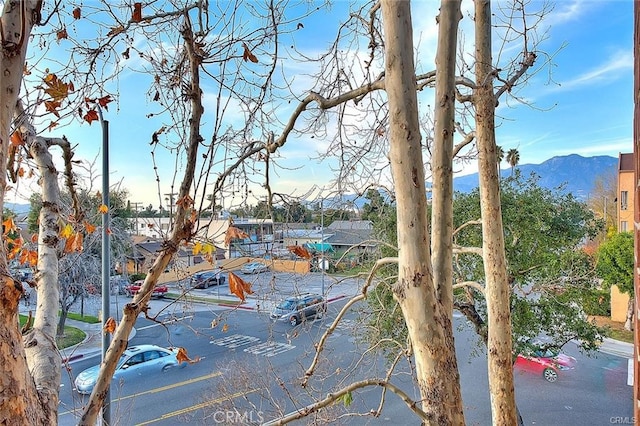 property view of water featuring a mountain view