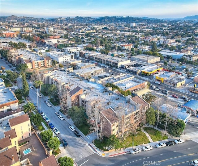 460 Oak St Unit 201, Glendale, CA 91204 - aerial view of property and surrounding area with nearby urban area