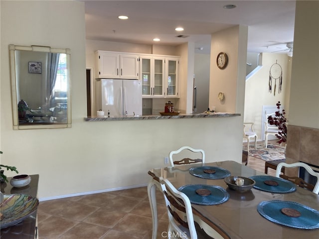 dining room featuring tile patterned floors