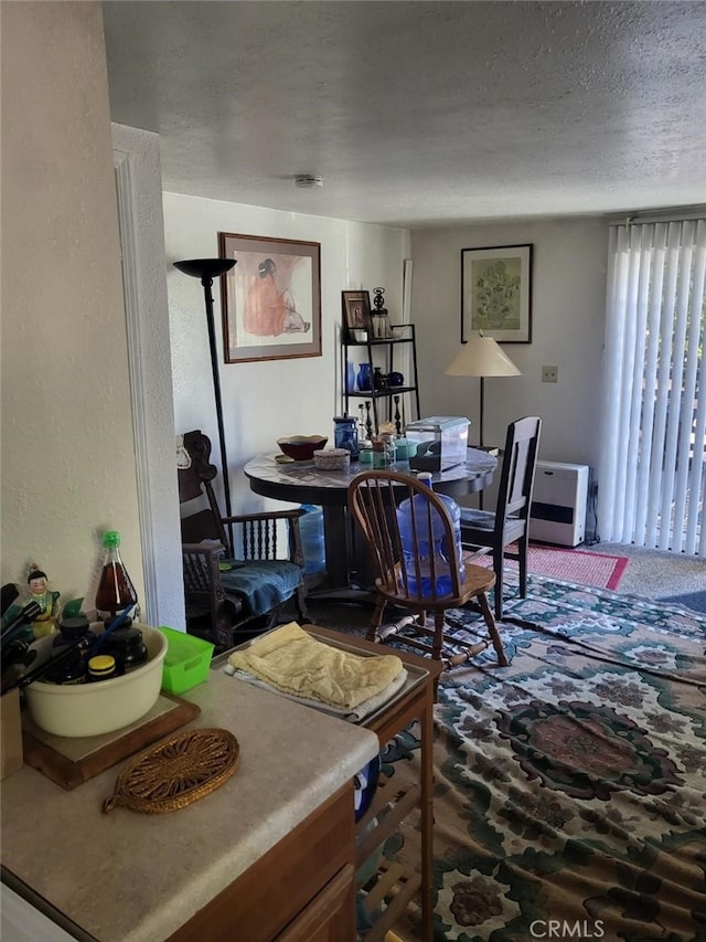 17010 State Highway 175, Cobb, CA 95461 - dining area featuring a textured ceiling