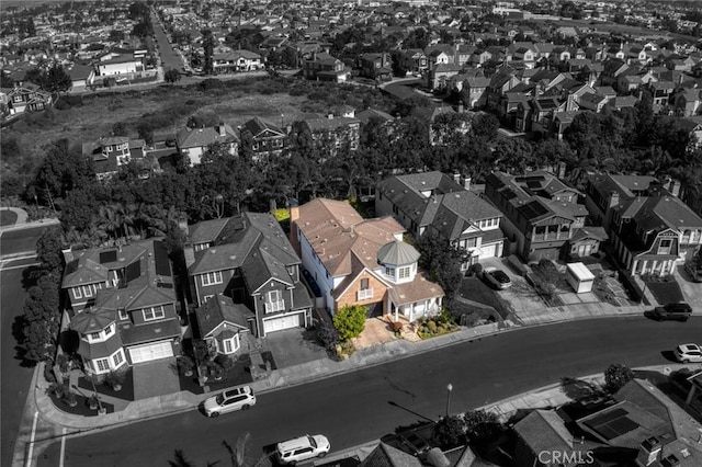 aerial view featuring a residential view