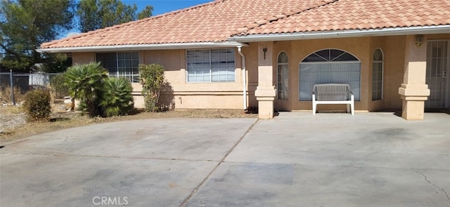 view of front of home