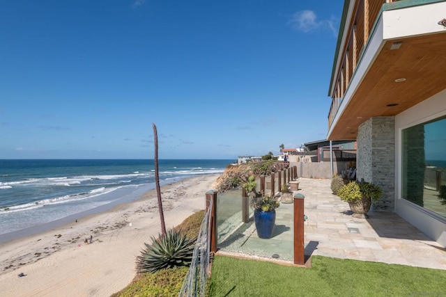 water view with a beach view