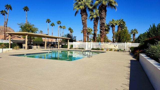 view of pool with a patio area