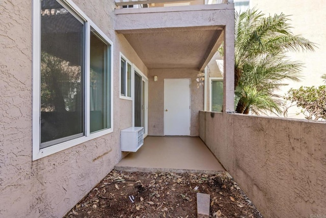 exterior space with a balcony