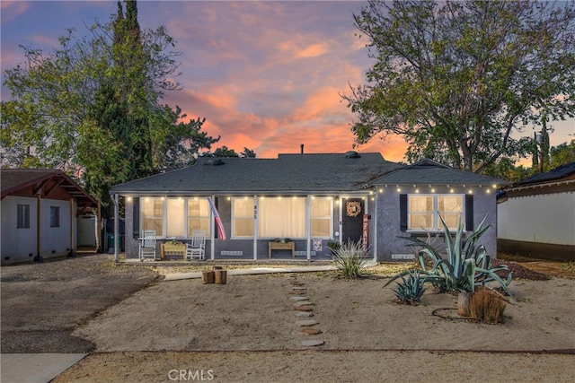 view of front of home with a porch