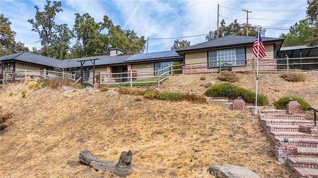 view of ranch-style home