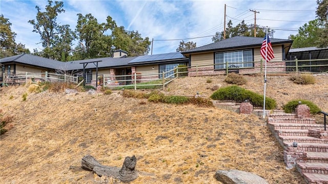 24601 Deertrail Dr, Tehachapi, CA 93561 - ranch-style home with solar panels