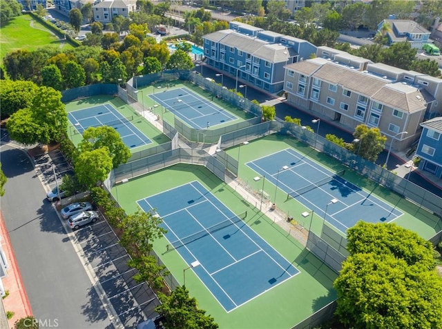 birds eye view of property