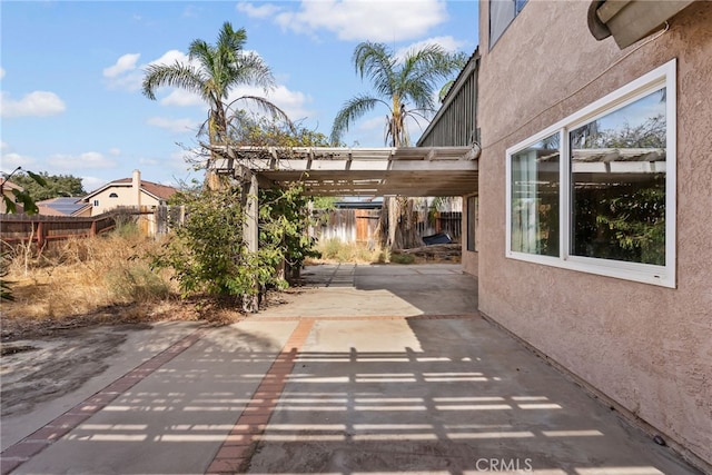 view of patio / terrace with a pergola