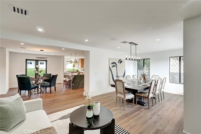 living room with light wood-type flooring