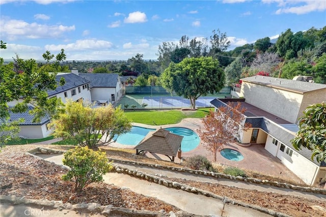 view of pool with a patio area