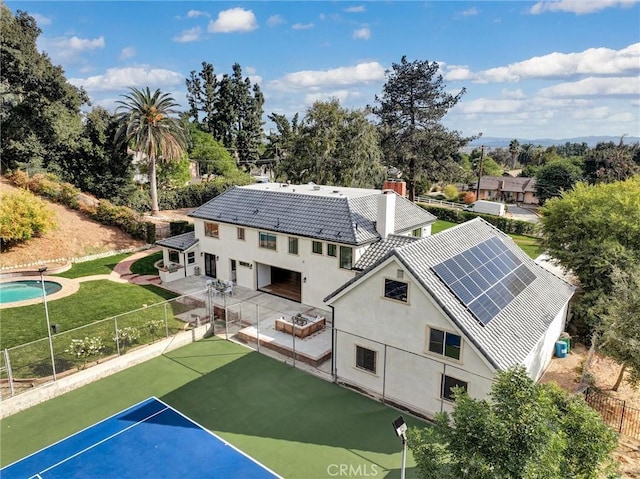 birds eye view of property