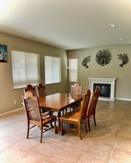 dining room with a wealth of natural light