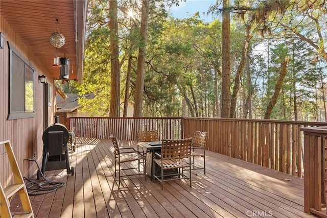 view of wooden terrace