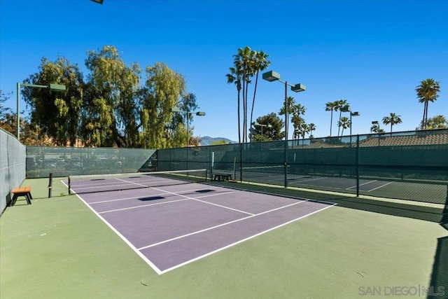 view of sport court