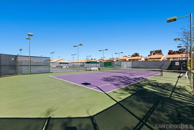 view of sport court