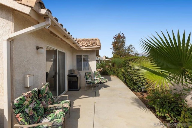 view of patio / terrace featuring grilling area