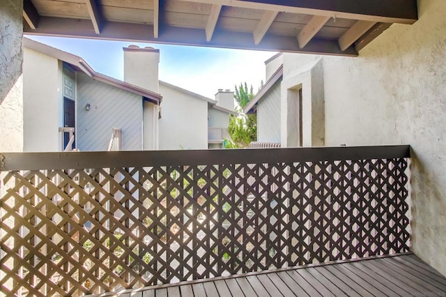 view of balcony