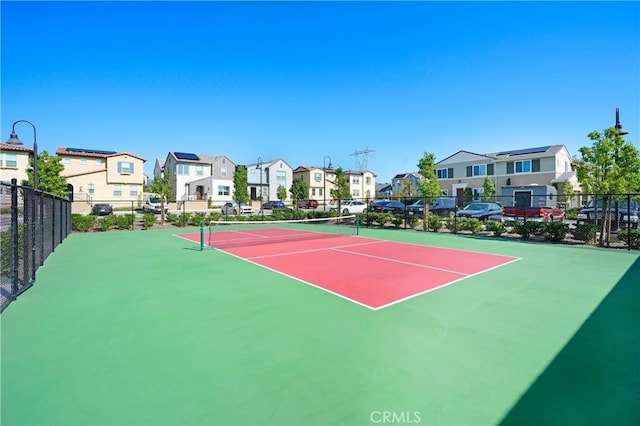 view of tennis court