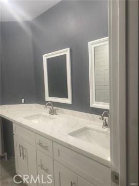 bathroom with vanity