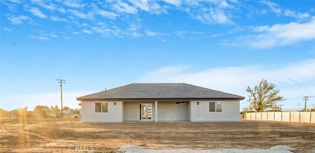 view of back of property