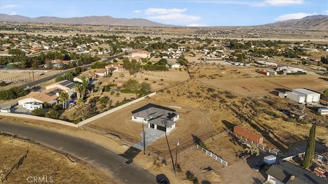 bird's eye view featuring a mountain view