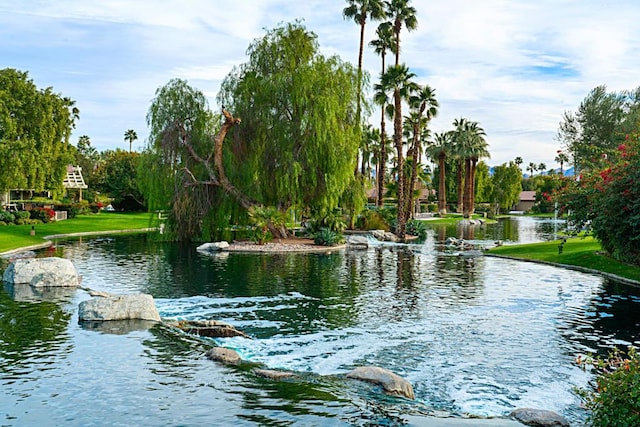 view of water feature