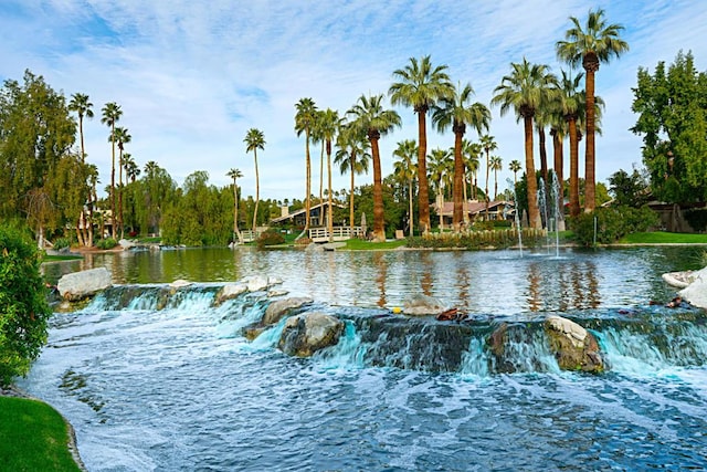 view of water feature